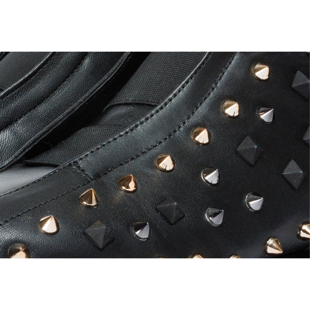 The Infanta High-Top Black Spike Leather Women Sneaker Limited Edition