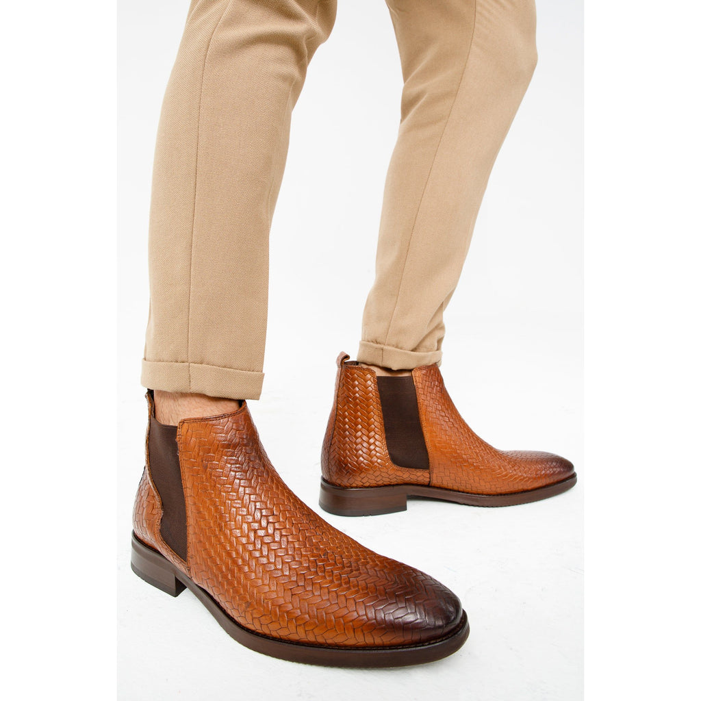 The Oslo Tan Leather Chelsea Men Boot