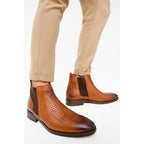 The Oslo Tan Leather Chelsea Men Boot