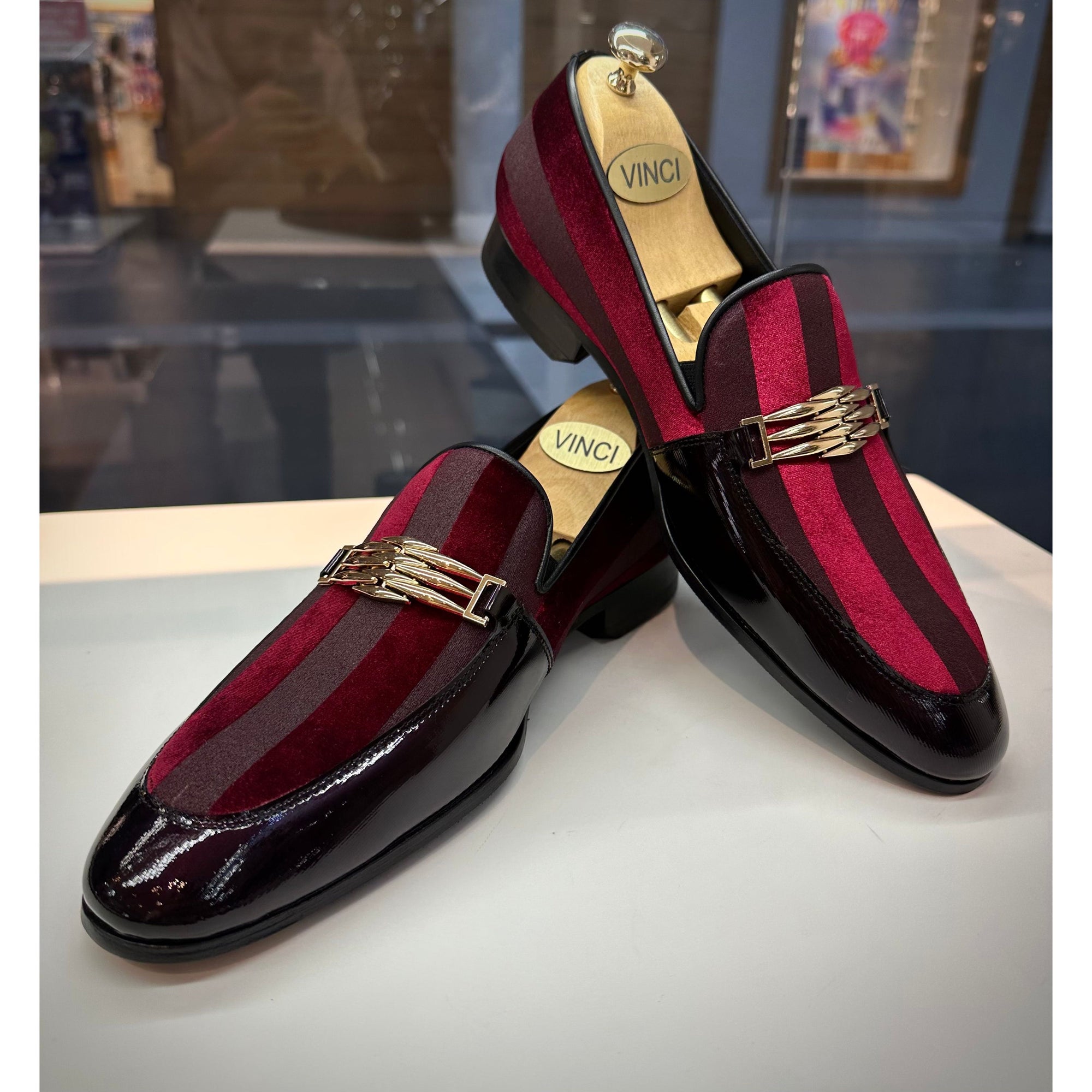 The Pontalto Leather Men Shoe Burgundy Bit Loafer