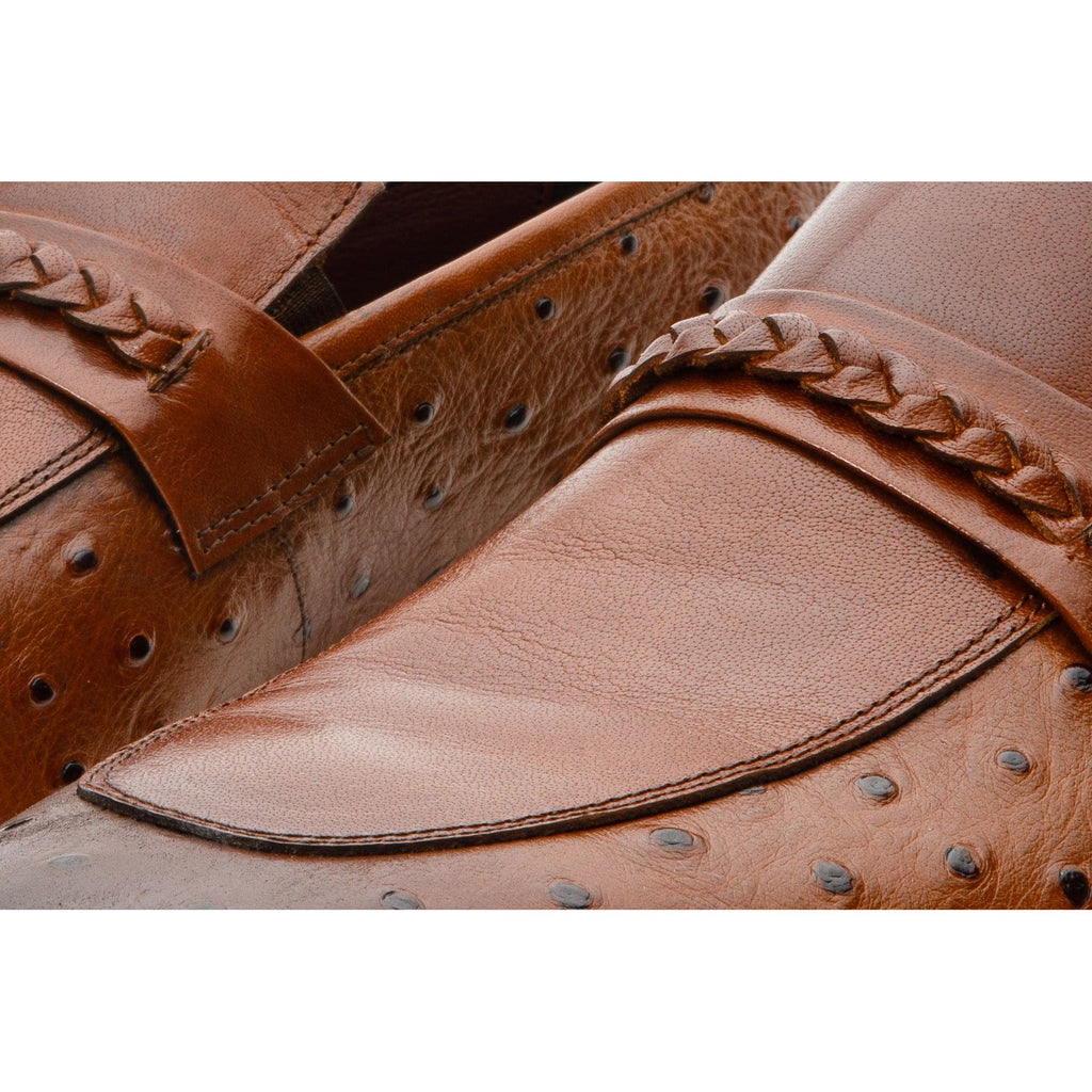 The Johannesburg Brown Leather Dress Loafer Men  Shoe