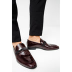 The Dodoma Burgundy Patent Leather Loafer Men Shoe