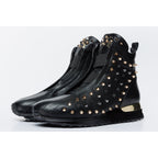 The Infanta High-Top Black Spike Leather Women Sneaker Limited Edition