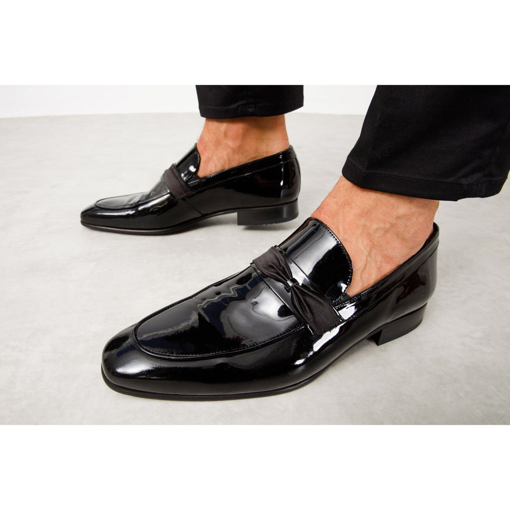 The Dodoma Black Patent  Leather Loafer Men Shoe