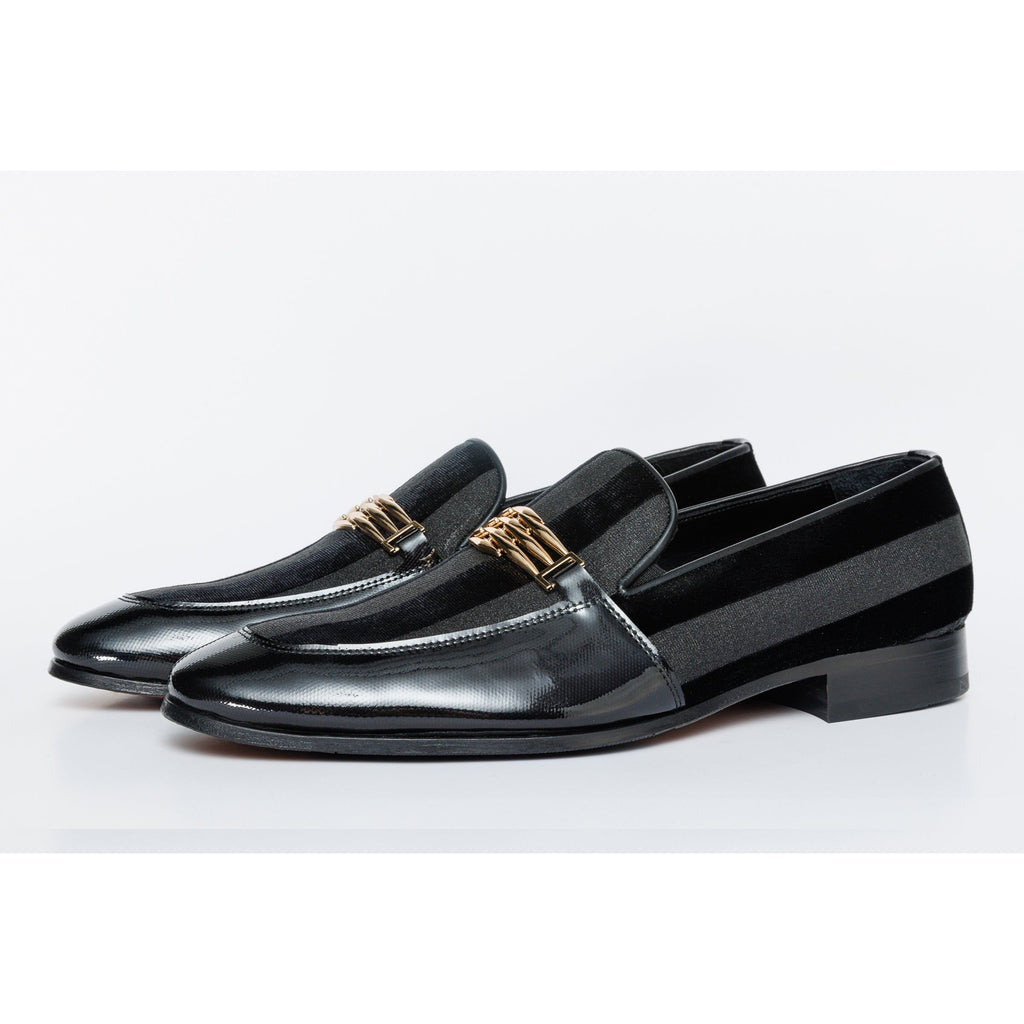 The Pontalto Leather Men Shoe Black Bit Loafer