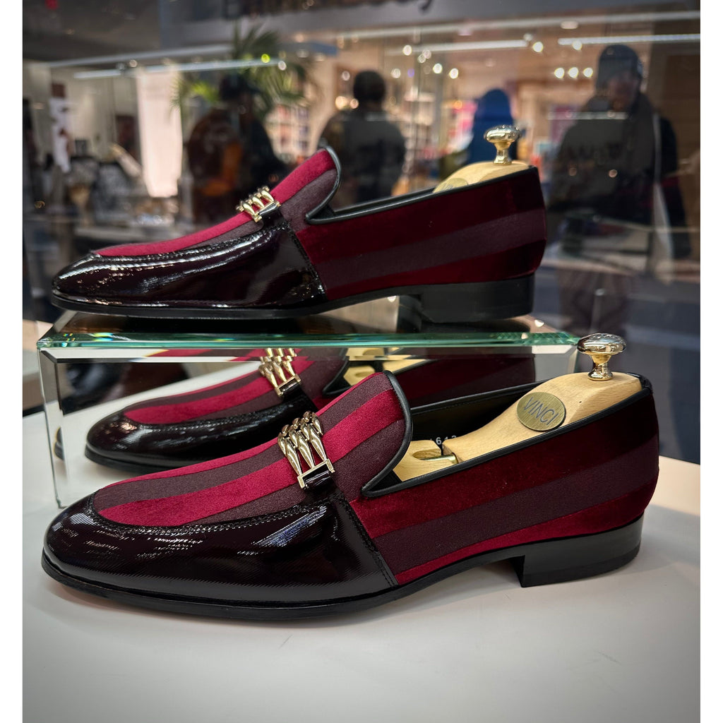 The Pontalto Leather Men Shoe Burgundy Bit Loafer