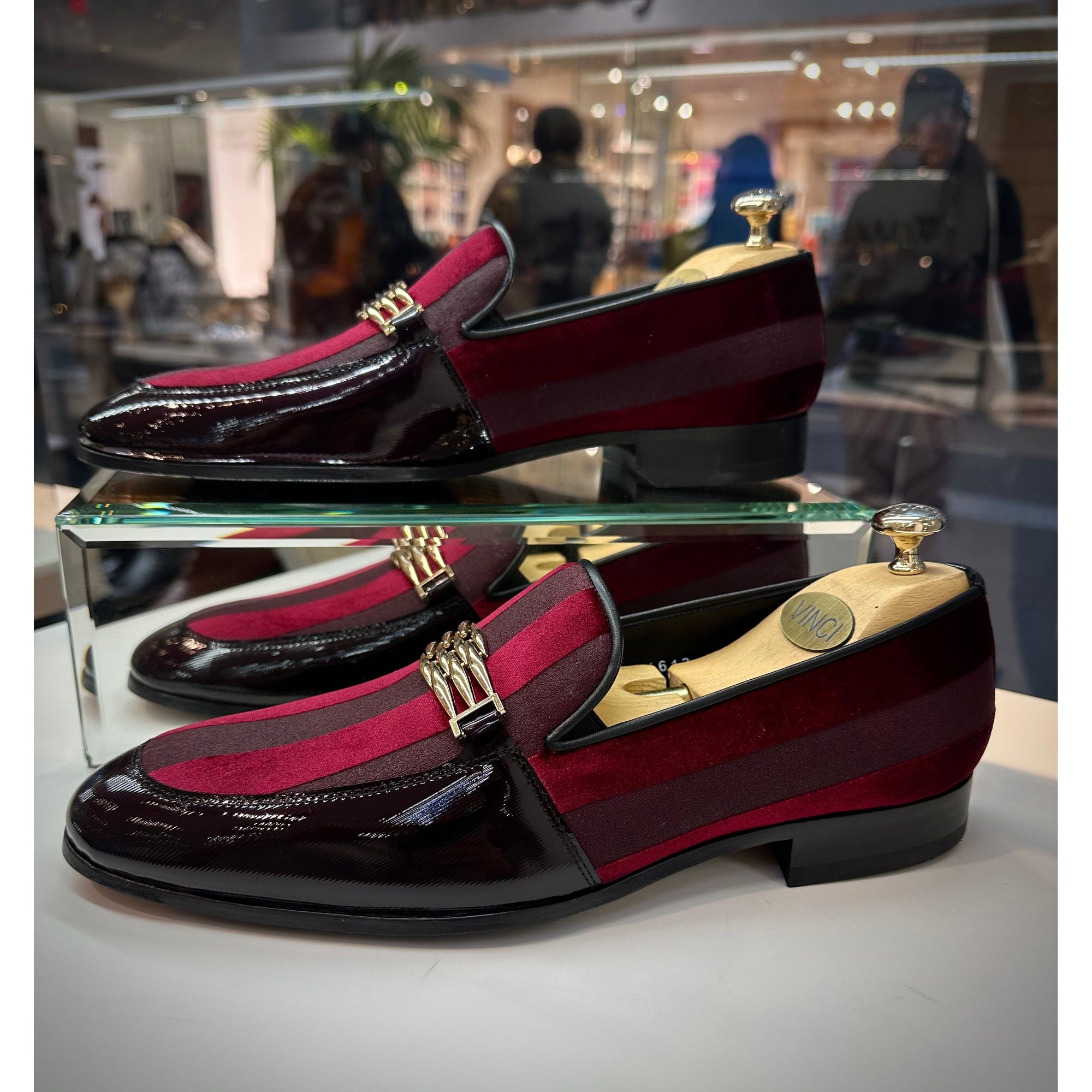 The Pontalto Leather Men Shoe Burgundy Bit Loafer