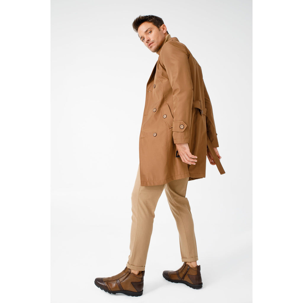 The Montreal Brown Leather Casual Zip-Up Ankle Men Boot