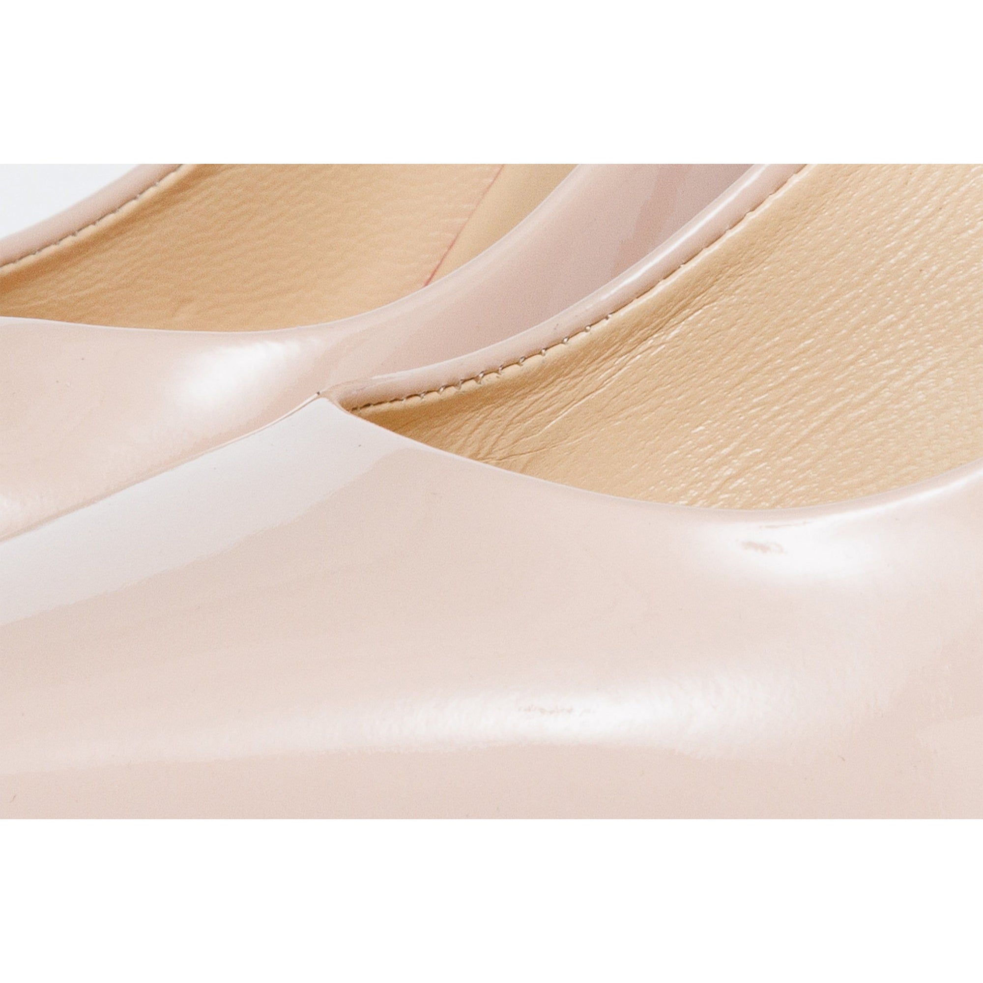 The Ege Cream Leather Pump Fuchsia Sole Women Shoe