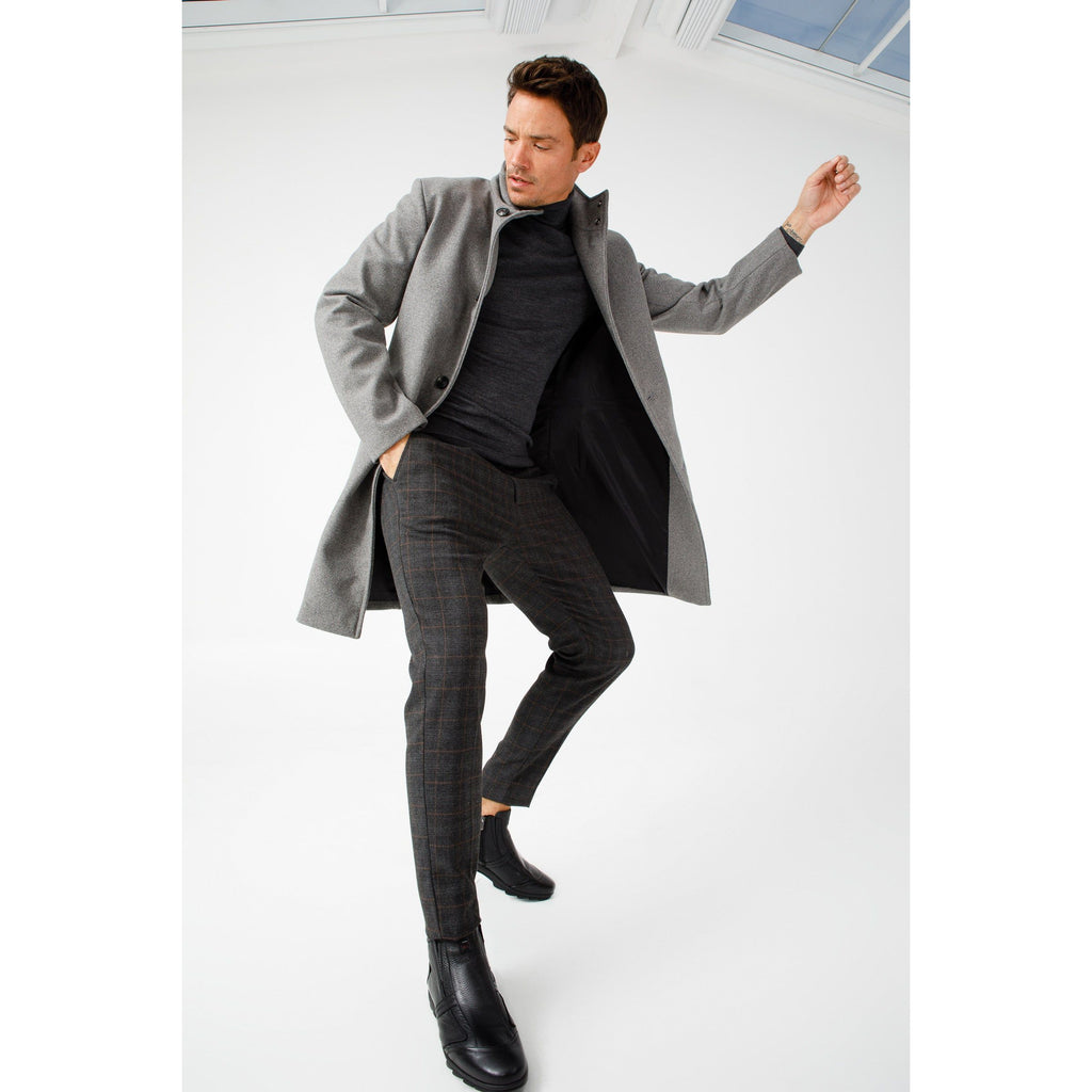 The Montreal Black Leather Casual Zip-Up Ankle Men Boot