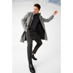 The Montreal Black Leather Casual Zip-Up Ankle Men Boot