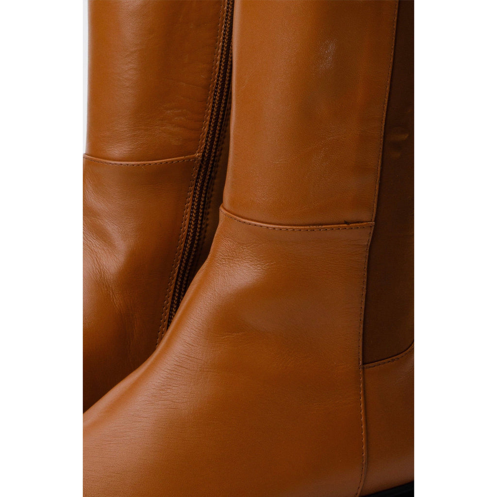 The  Harmony Belle Tan Leather Knee High Women Boot