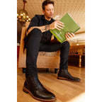 The Belek Black Open Walk Suede Leather Men Boot Final Sale!