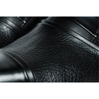 The Everest Black Leather Cap Toe Dress Loafer Men Shoe