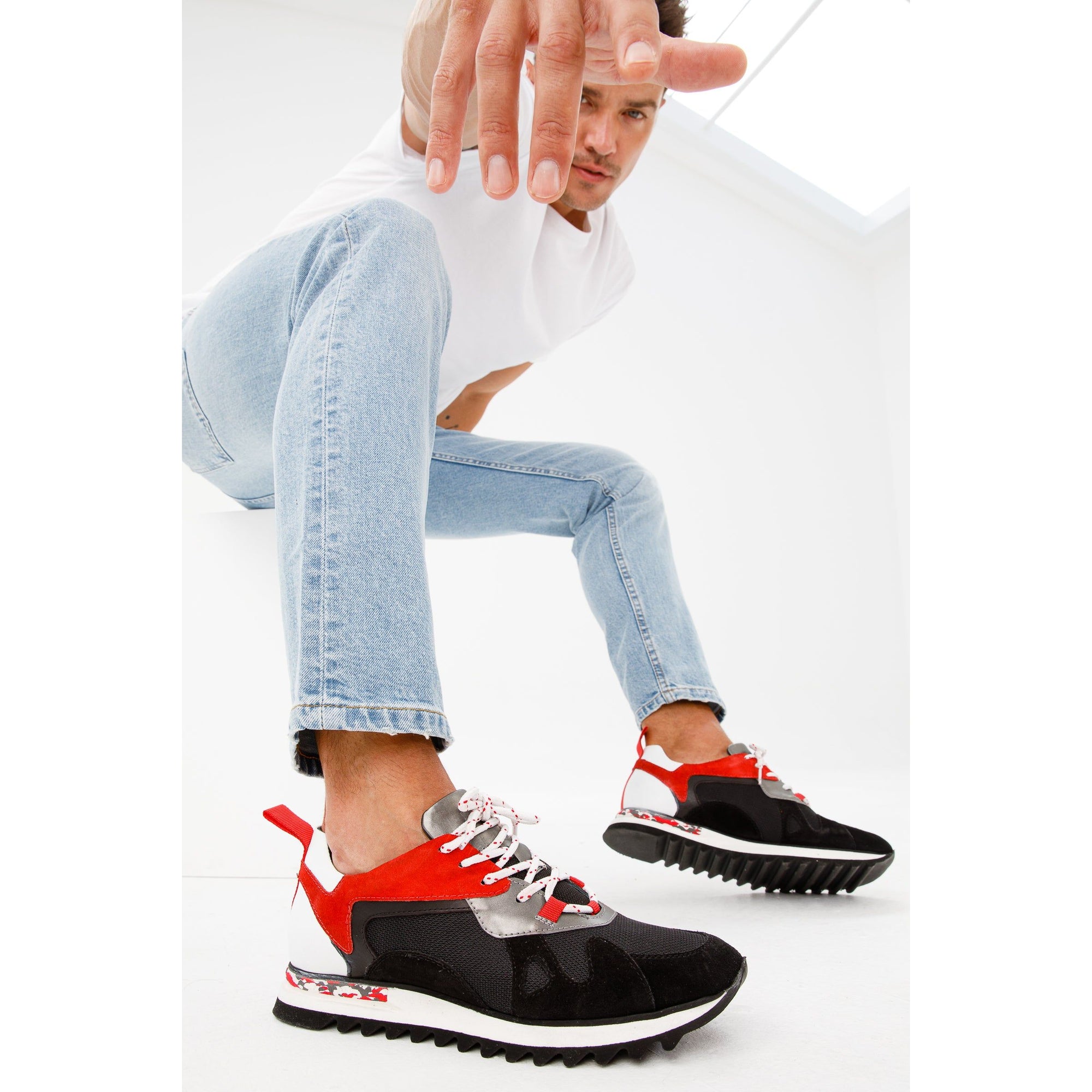 The Tyler Black Leather Men Sneaker Final Sale!