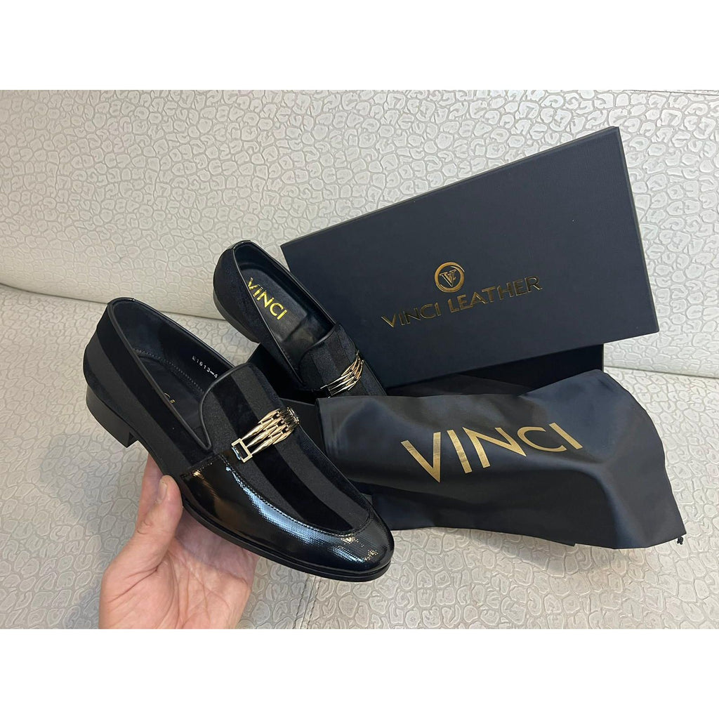 The Pontalto Leather Men Shoe Black Bit Loafer