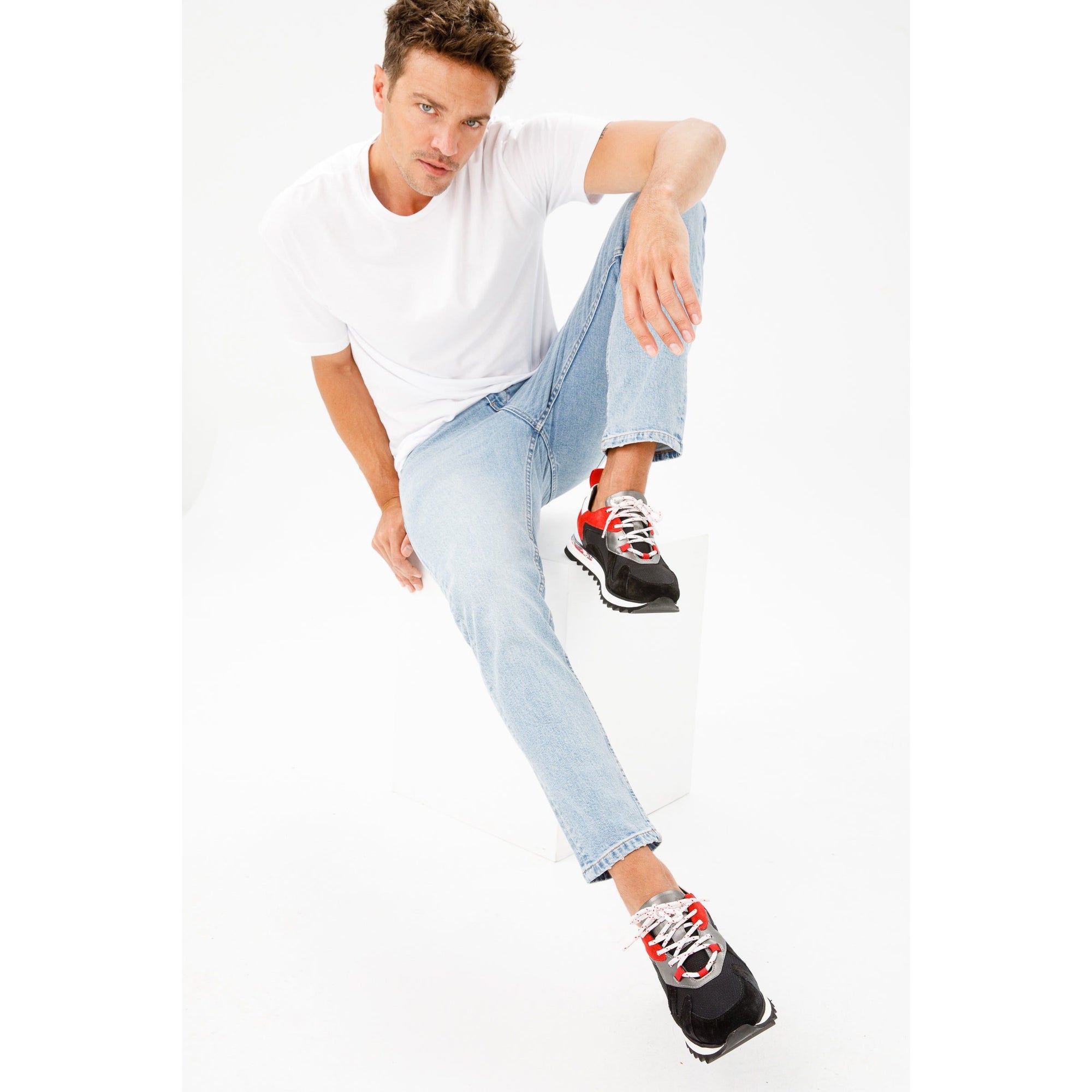 The Tyler Black Leather Men Sneaker Final Sale!