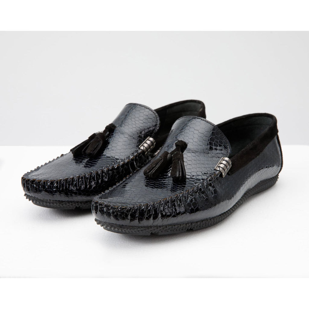 The Cordova Black Patent Leather Tassel Loafer Men Shoe  Final Sale!