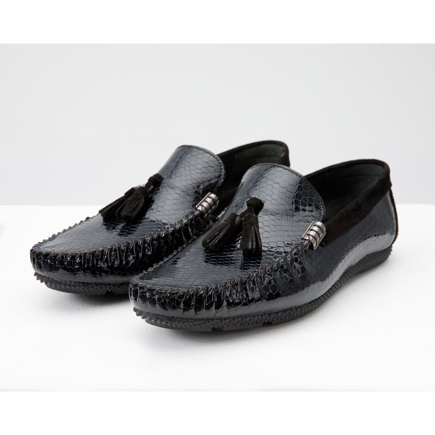 The Cordova Black Patent Leather Tassel Loafer Men Shoe  Final Sale!