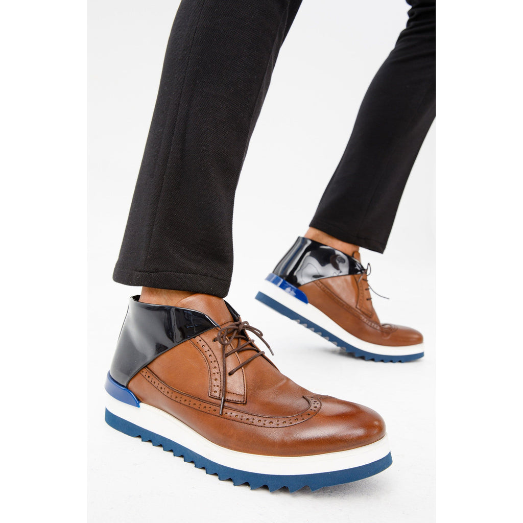 The Kagan Tan Wingtip Chukka Men Sneaker Boot