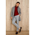The Vatra Black & Burgundy Woven Double Monk Strap Men Shoe