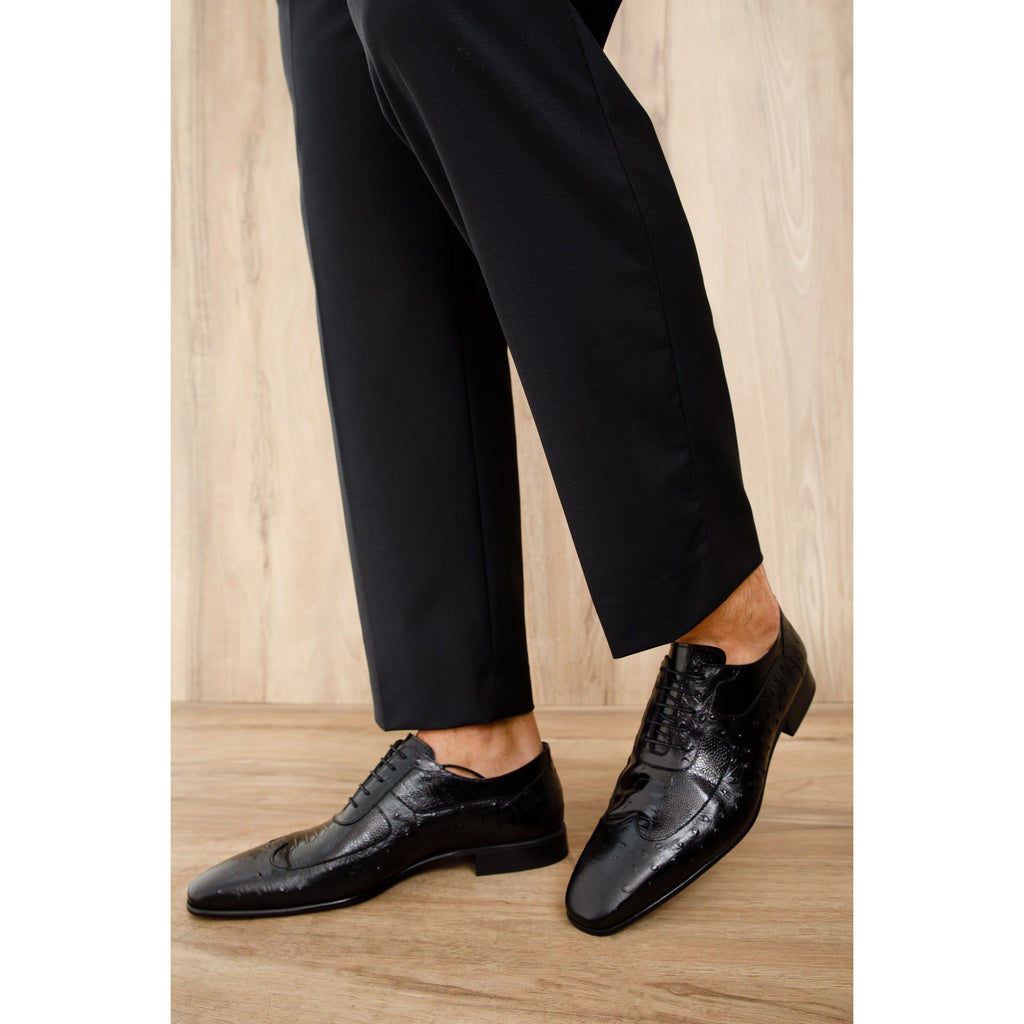 The Alabama Black Wingtip Oxford Men Shoe