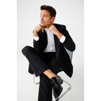 The San Severo Black Patent Leather Derby Men Shoe