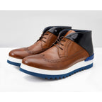 The Kagan Tan Wingtip Chukka Men Sneaker Boot
