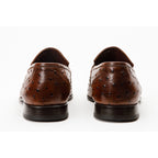 The Johannesburg Brown Leather Dress Loafer Men  Shoe