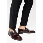The Dodoma Burgundy Patent Leather Loafer Men Shoe