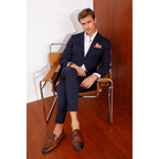 The Johannesburg Brown Leather Dress Loafer Men  Shoe
