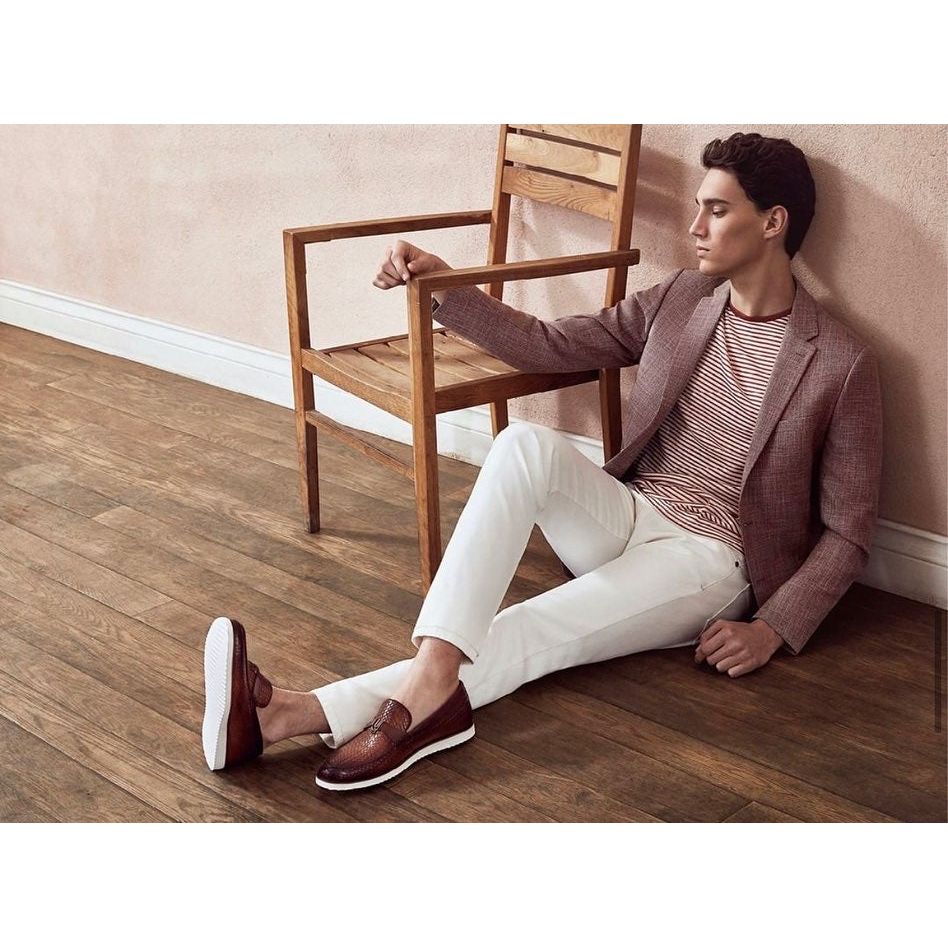 The Sperry Tan Leather Tassel Loafer Men Shoe