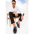 The Cordova Black Patent Leather Tassel Loafer Men Shoe  Final Sale!