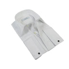 Men CEREMONIA Formal Tux Cotton Shirt Slim Fit Turkey #JKF 13 White Checker