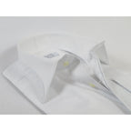 Men CEREMONIA Formal Tux Cotton Shirt Slim Fit Turkey #JKF 13 White Checker
