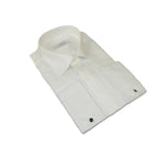 Men CEREMONIA Formal Tux Cotton Shirt Slim Fit Turkey #JKL 13 White Pin Dot