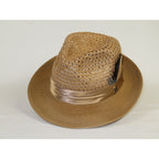 Men's Summer Spring Braid Straw style Hat by BRUNO CAPELO JULIAN JU911 Tan