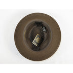 Men's Summer Spring Braid Straw style Hat by BRUNO CAPELO JULIAN JU918 Brown