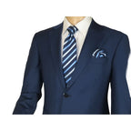 Men Suit BERLUSCONI Turkey Italian Wool 180's Single Breasted K442-12 Navy
