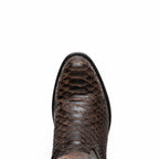 Marco Di Milano Genuine Snake Skin Cowboy Boot Kansas Brown