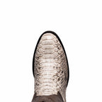 KANSAS Genuine Snake Skin Cowboy Boot from the Western Collection Natural