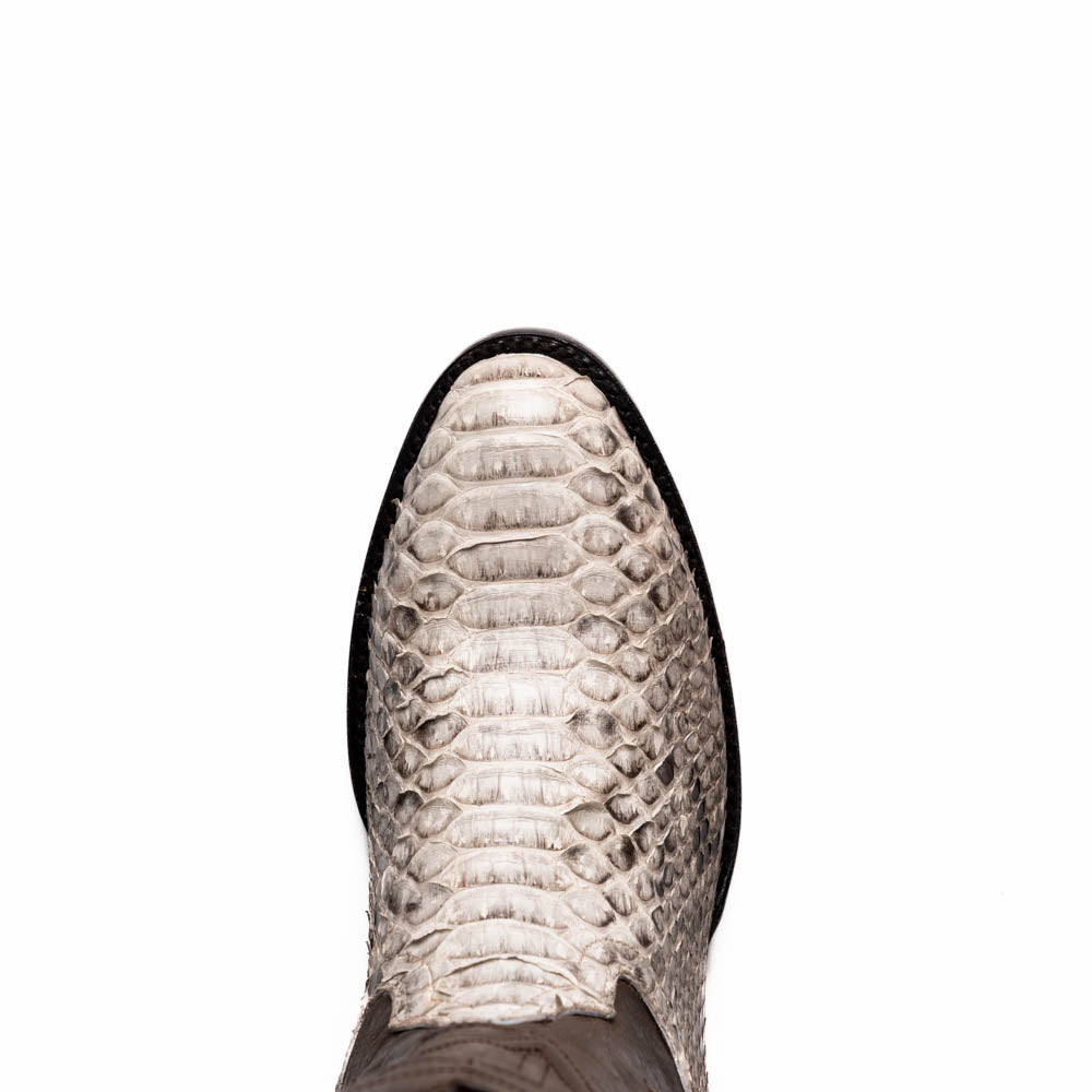 KANSAS Genuine Snake Skin Cowboy Boot from the Western Collection Natural