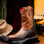 KANSAS Genuine Snake Skin Cowboy Boot from the Western Collection Lisboa