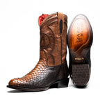 KANSAS Genuine Snake Skin Cowboy Boot from the Western Collection Lisboa