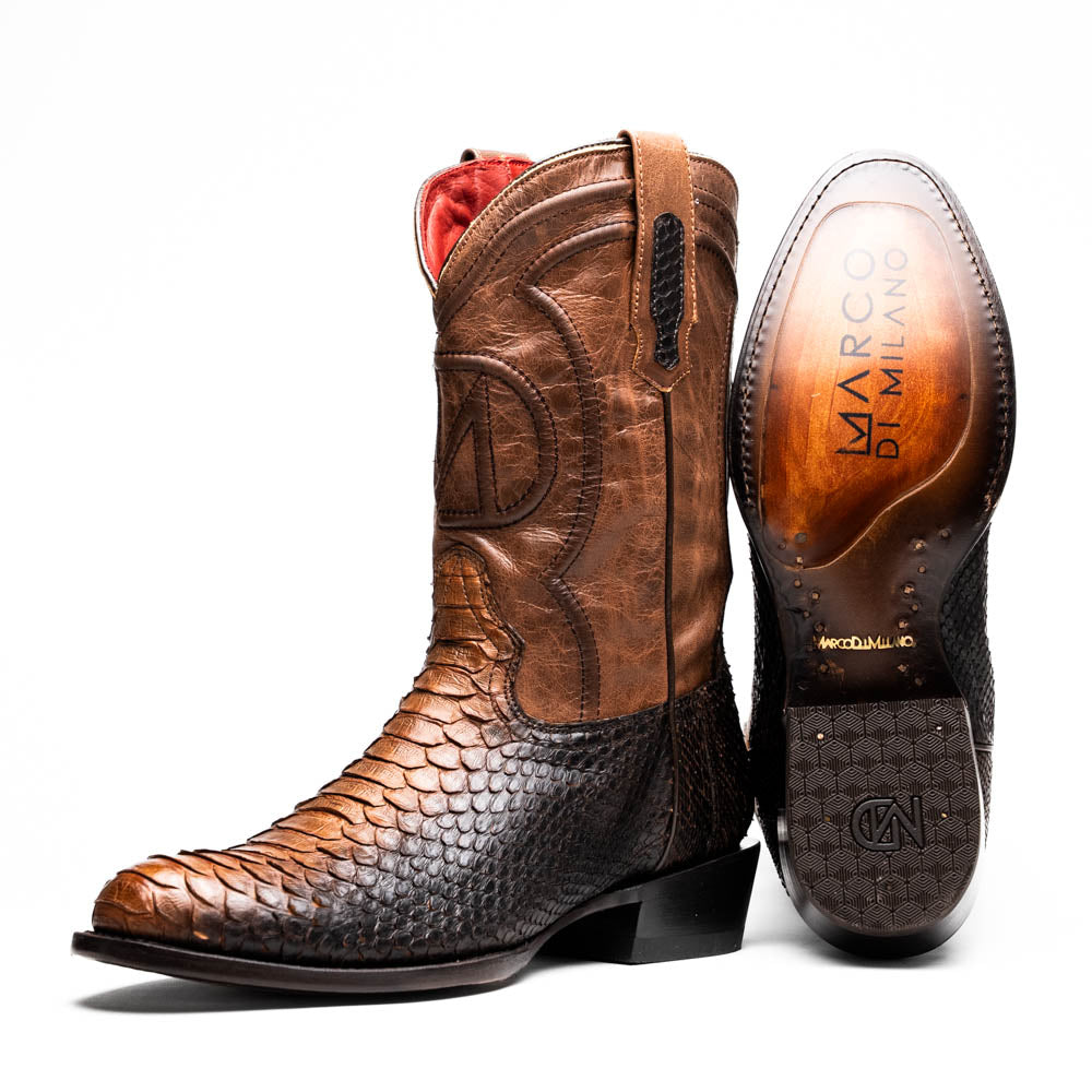 KANSAS Genuine Snake Skin Cowboy Boot from the Western Collection Lisboa