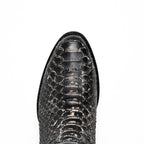 KANSAS  Genuine Snake Skin Cowboy Boot from the Western Collection White