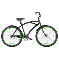 Kent 26" La Jolla Cruiser Men's Bike, Black/Green fast shipping new. - J.Valintin Men's Wear Legend - 24719