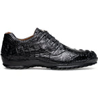 genuine caiman crocodile fashion sneaker Shoes Kratos Black
