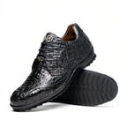 genuine caiman crocodile fashion sneaker Shoes Kratos Black