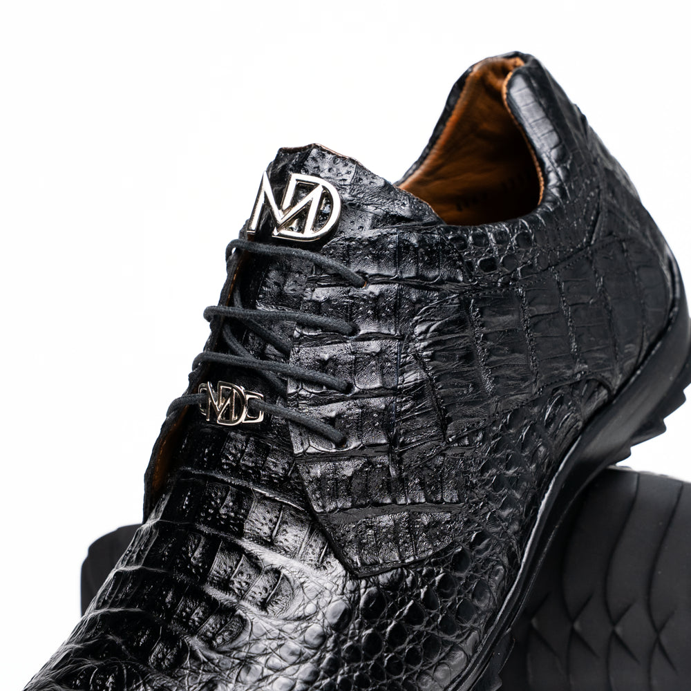 genuine caiman crocodile fashion sneaker Shoes Kratos Black